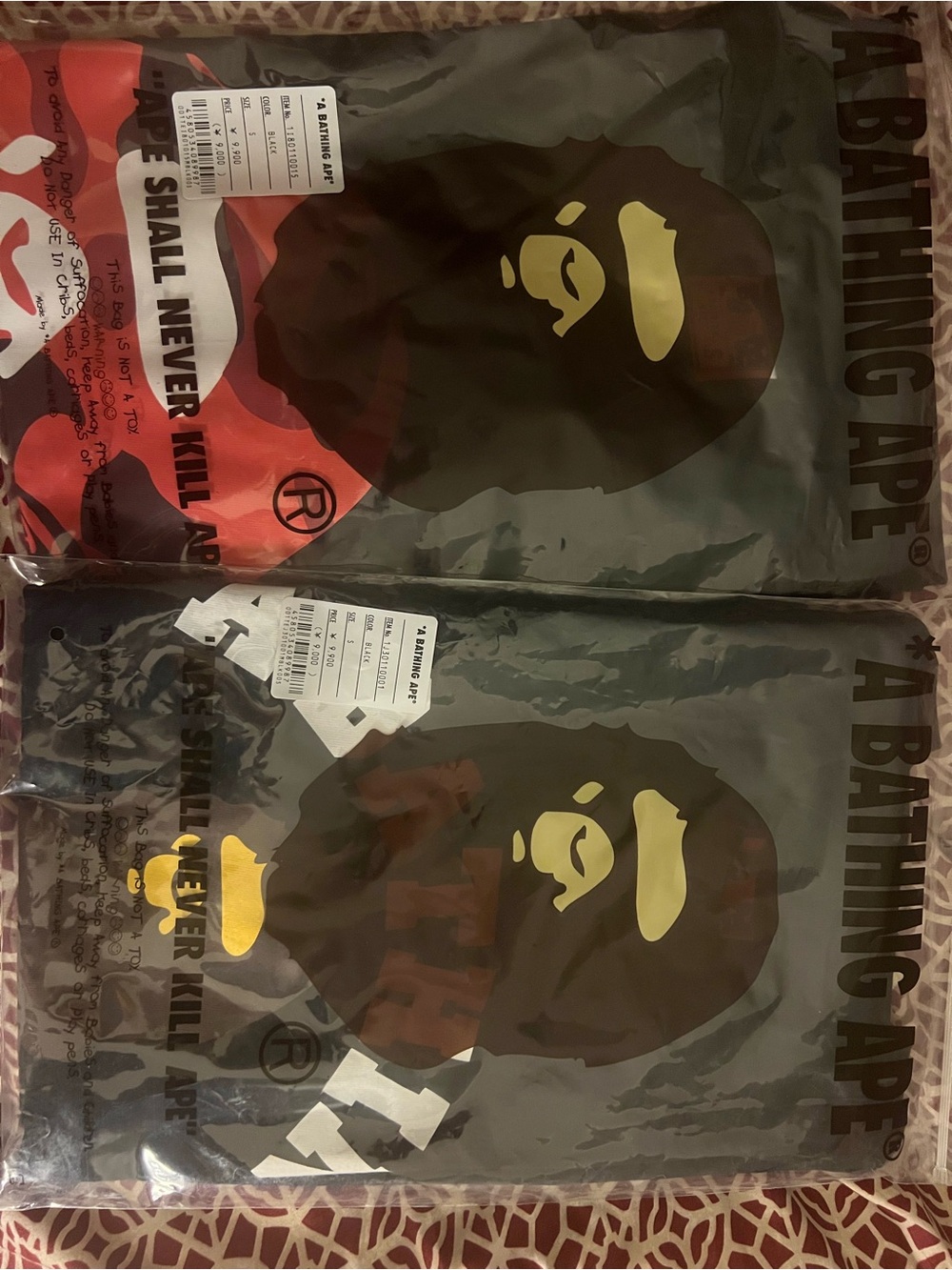 BAPE- 2 Graphic shirts